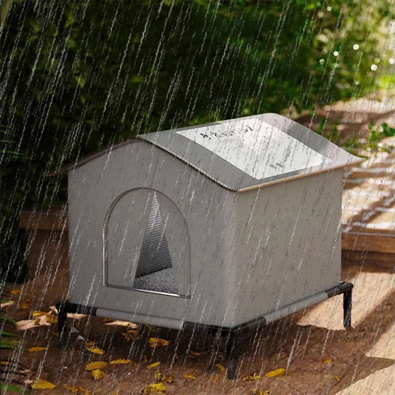 Waterproof Outdoor Pet Cave House — Winter Warm Foldable & Washable Sleeping Bed for Stray Cats, Small Dogs & Puppies | All-Weather Pet Shelter
