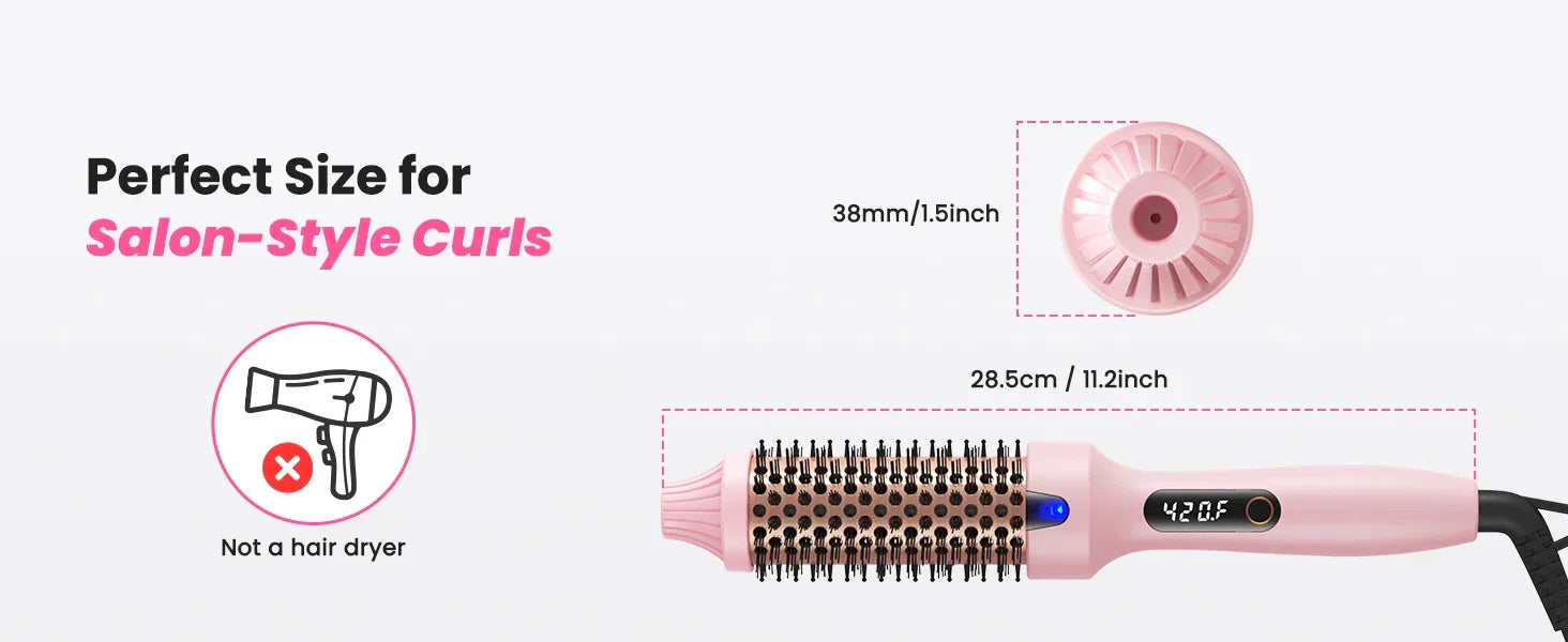 Thermal Brush Blowout Boost 1.5-Inch Heated Round Brush