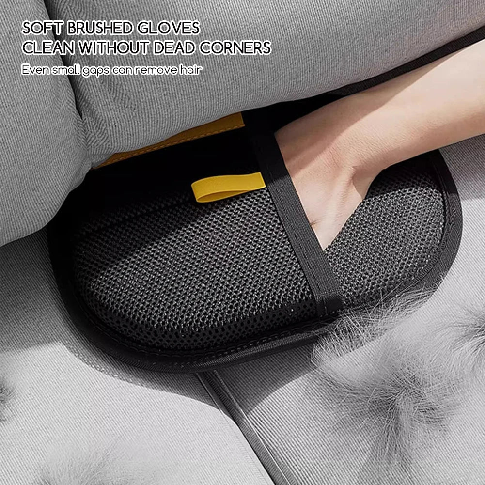 Pet Grooming Gloves - Hair Remover & Fur Catcher for Cats & Dogs | Electrostatic Brush for Sofa & Furniture (1/2/3 Pack)