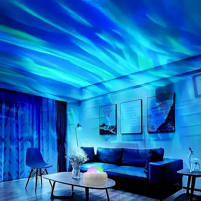 LED Aurora Galaxy Projector Night Light with Remote