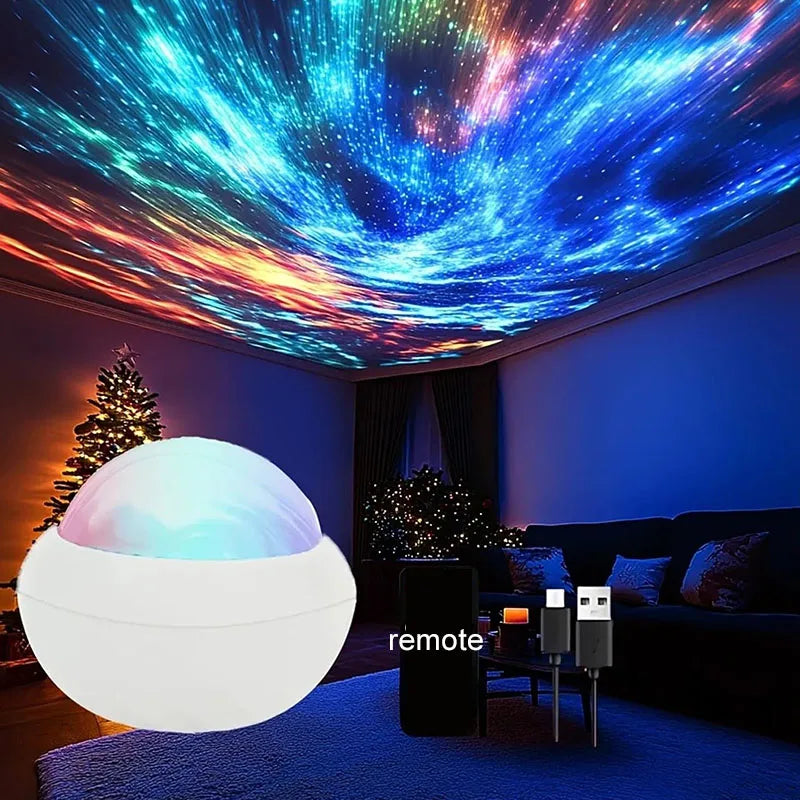 Northern Lights RGB Aurora Galaxy Projector Night Light with Remote Control