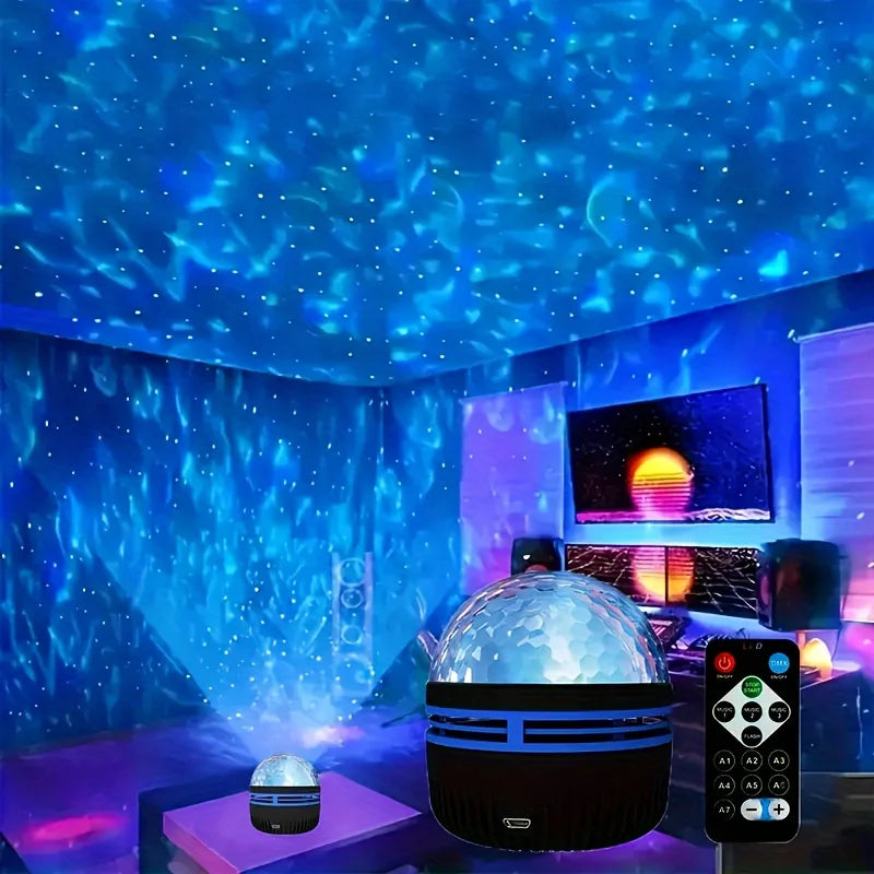 LED Starry Night Sky Aurora Galaxy Projector Light with Remote Control