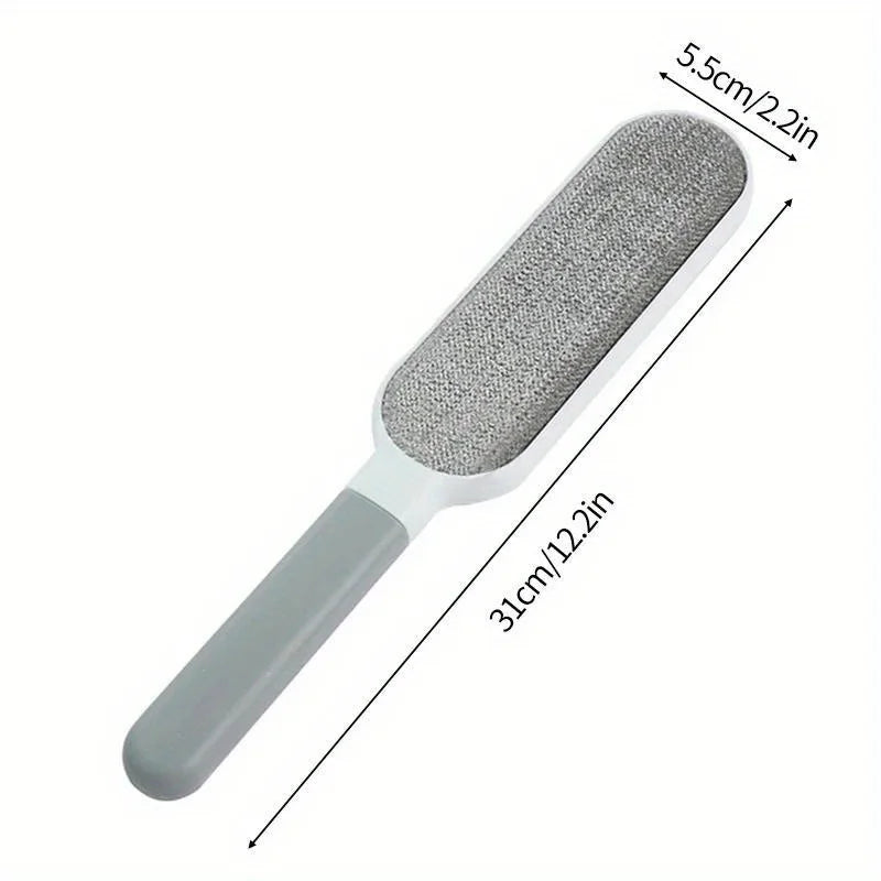 Double-Sided Reusable Pet Hair Remover Lint Brush for Clothes & Furniture
