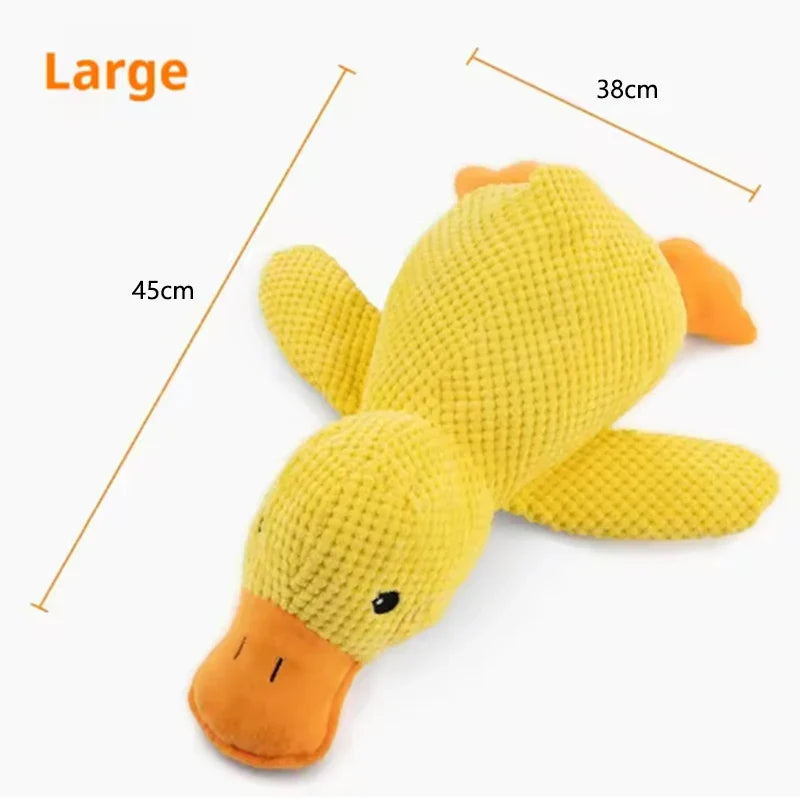 Interactive Plush Stomping Duck Dog Toy for Chewing & Play