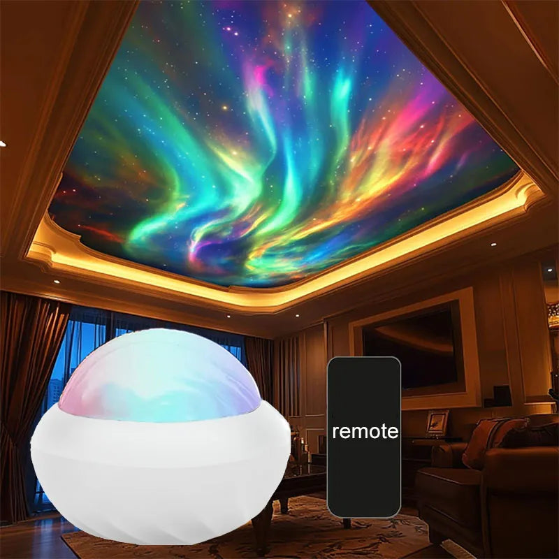 Northern Lights RGB Aurora Galaxy Projector Night Light with Remote Control