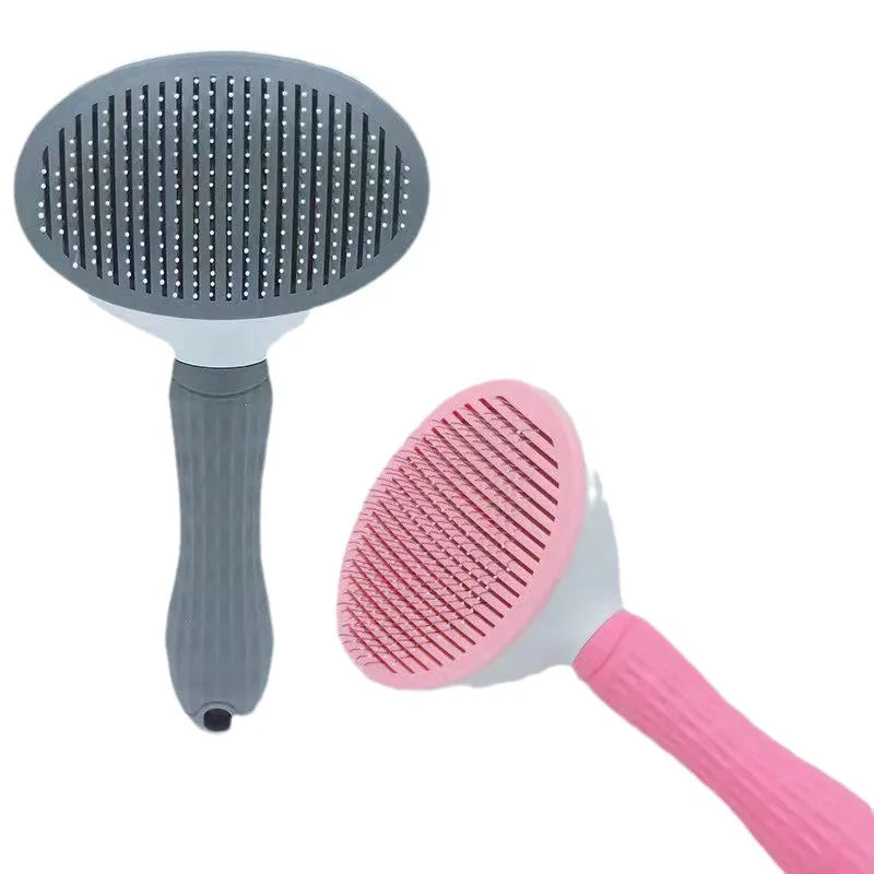 Pet Grooming Comb - Stainless Steel Brush for Dogs & Cats | Detangles Long Hair & Removes Loose Fur