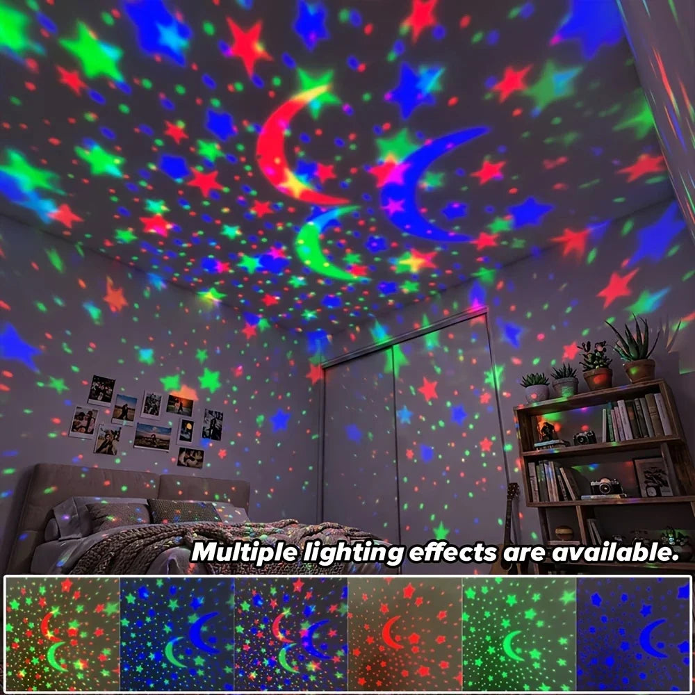 Galaxy Star Projector Night Light with RGB Magic Ball USB Lamp