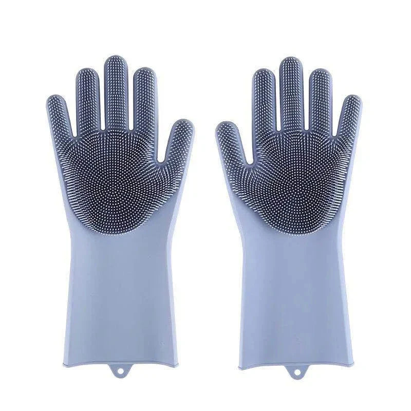 Silicone Pet Grooming & Bathing Gloves for Dogs and Cats Hair Removal