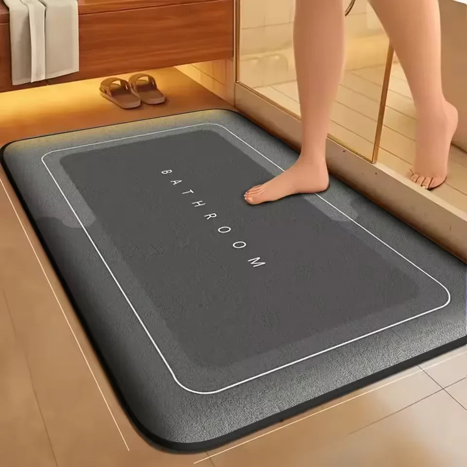 Super Absorbent Coral Velvet Anti-Slip Bath Mat