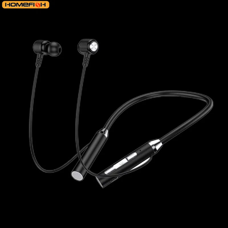 Wireless Bluetooth Neckband Earphones with Mic for Sports & Travel