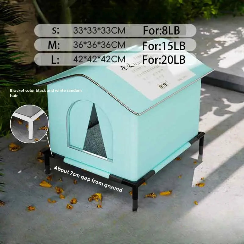 Waterproof Outdoor Pet Cave House — Winter Warm Foldable & Washable Sleeping Bed for Stray Cats, Small Dogs & Puppies | All-Weather Pet Shelter