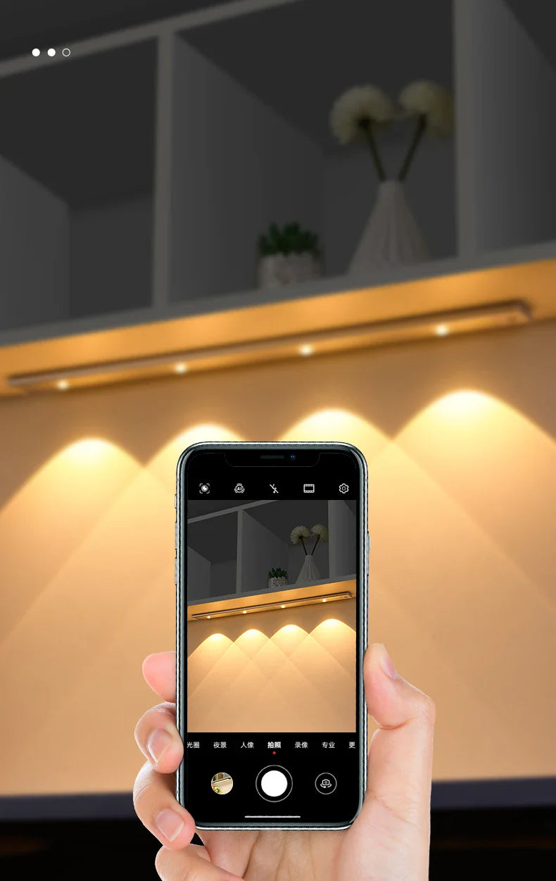 Cabinet Light USB Rechargeable Motion Sensor Ultra-Thin Night Light for Kitchen Wardrobe Cabinet | 20CM / 30CM / 40CM / 50CM LED Strip Light