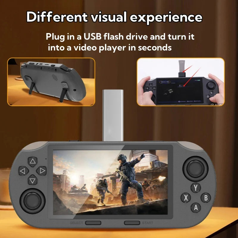 SF3000 Retro Handheld Game Console with 4.5-Inch IPS Screen