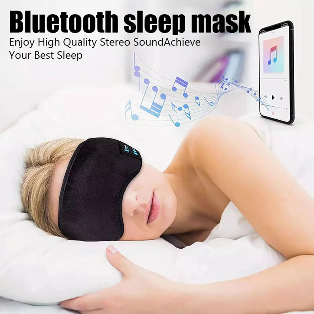 Bluetooth Sleep Headband Headphones with Wireless Eye Mask for Sports & Travel