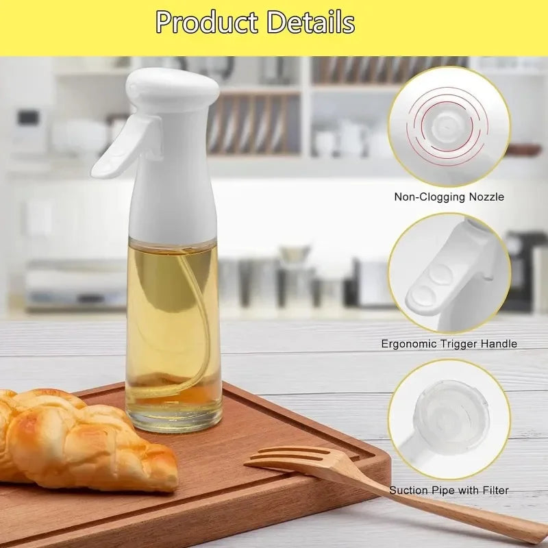 Reusable Olive Oil Sprayer Bottle for Cooking, Salad, Air Fryer & Vinegar