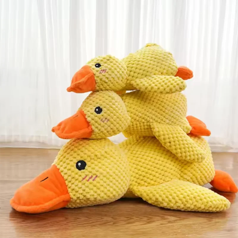 Interactive Plush Stomping Duck Dog Toy for Chewing & Play