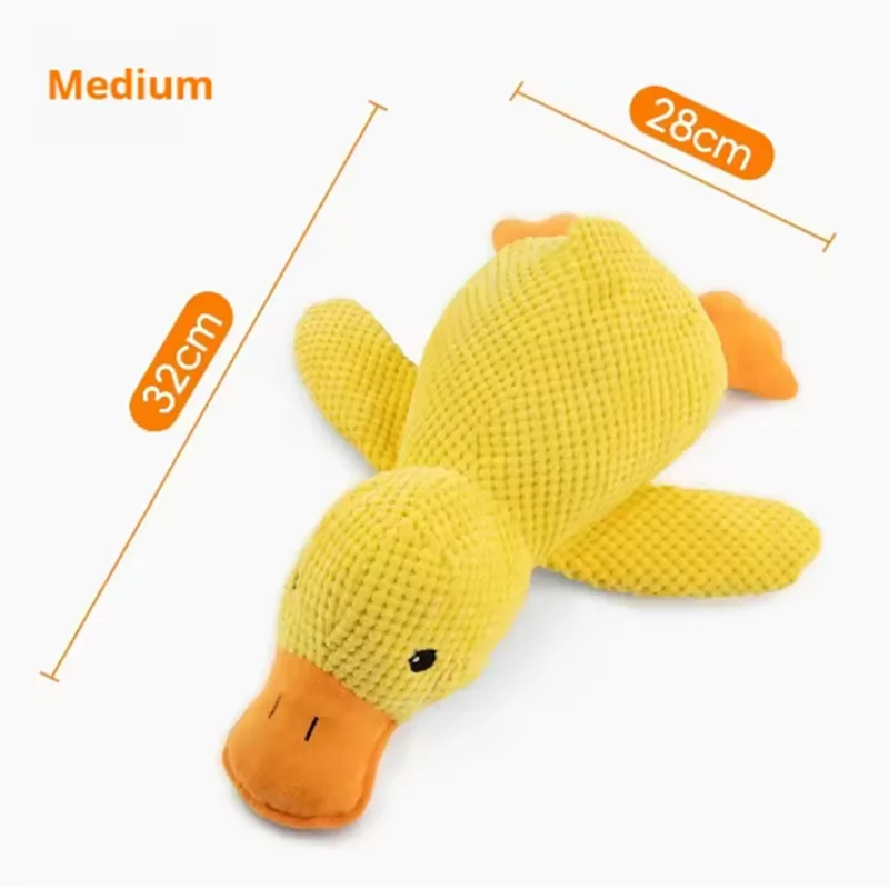 Interactive Plush Stomping Duck Dog Toy for Chewing & Play