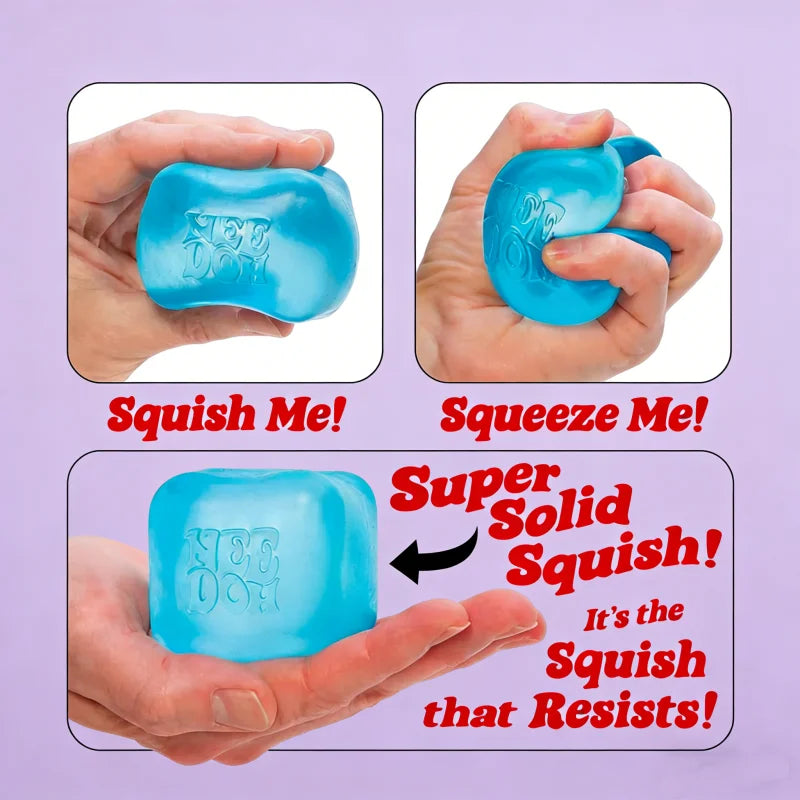 NeeDoh Nice Ice Squish Toy - Super Solid Cube Sensory Fidget Toy