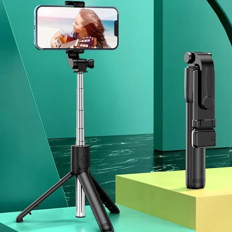 3-in-1 Extendable Bluetooth Selfie Stick Tripod with Wireless Remote for Smartphones