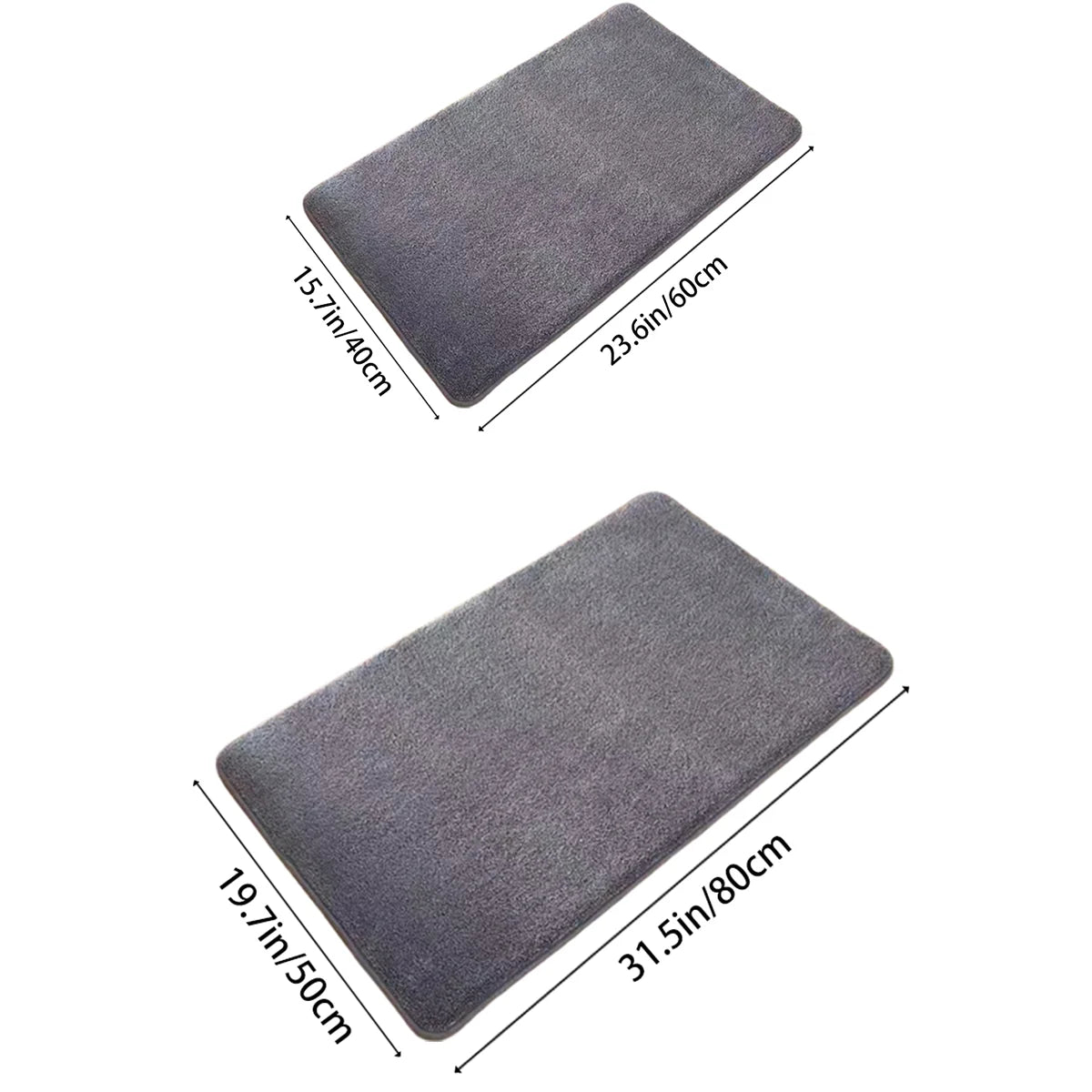 Super Absorbent Coral Velvet Anti-Slip Bath Mat