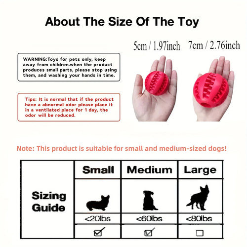 # Interactive Treat Dispensing Chew Ball Dog Toy for Puppies &amp; Small Dogs 🐶🎾