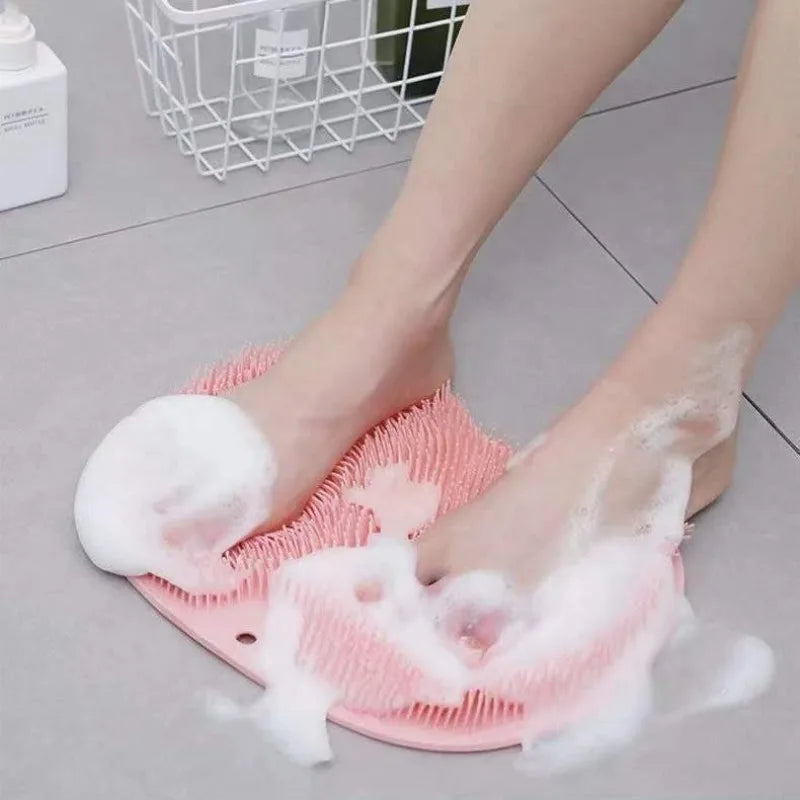 Exfoliating Foot Brush & Back Scrubber with Anti-Slip Suction Cups