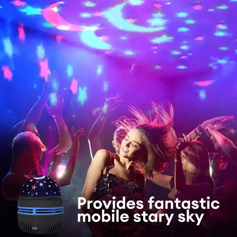 Galaxy Star Projector Night Light with RGB Magic Ball USB Lamp