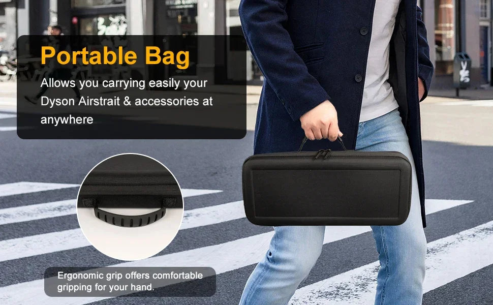 Hard EVA Carrying Case Compatible with Dyson Airstrait HT01 Hair Straightener