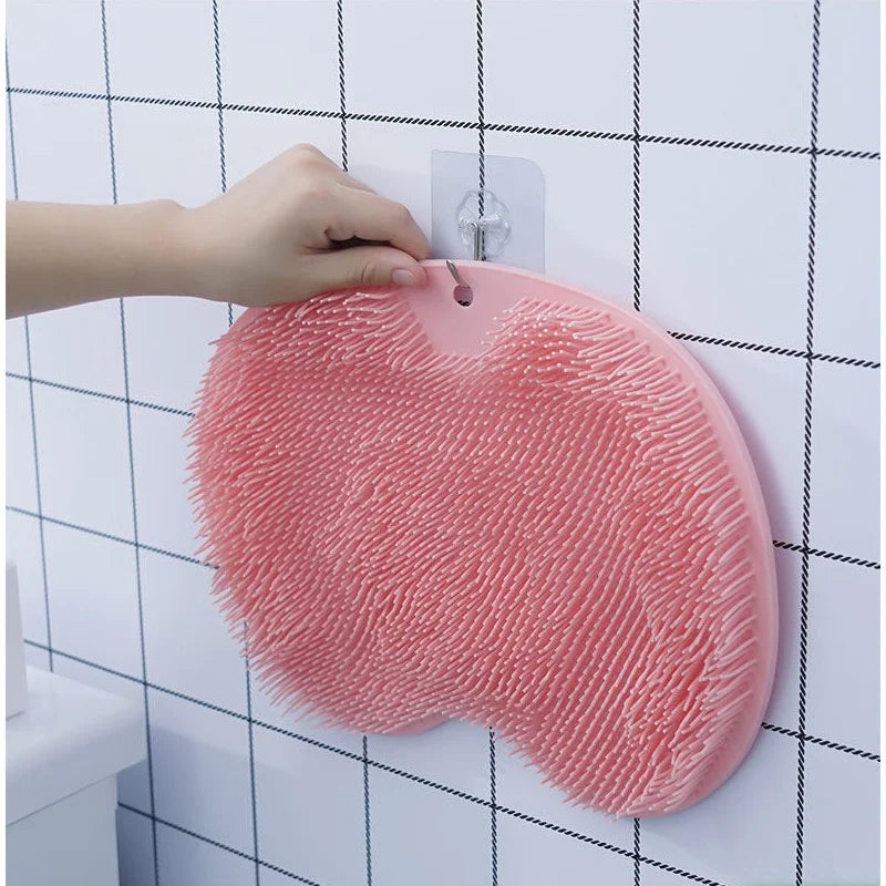 Exfoliating Foot Brush & Back Scrubber with Anti-Slip Suction Cups
