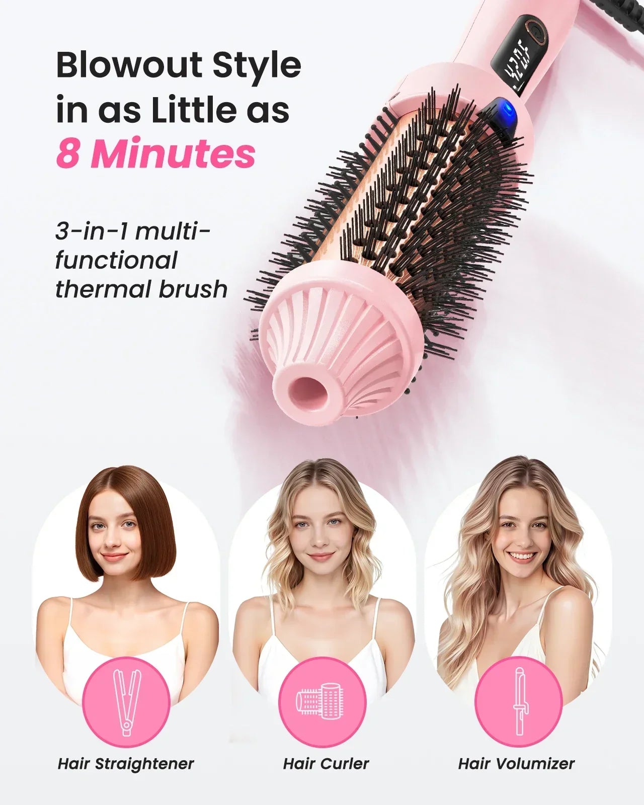 Thermal Brush Blowout Boost 1.5-Inch Heated Round Brush