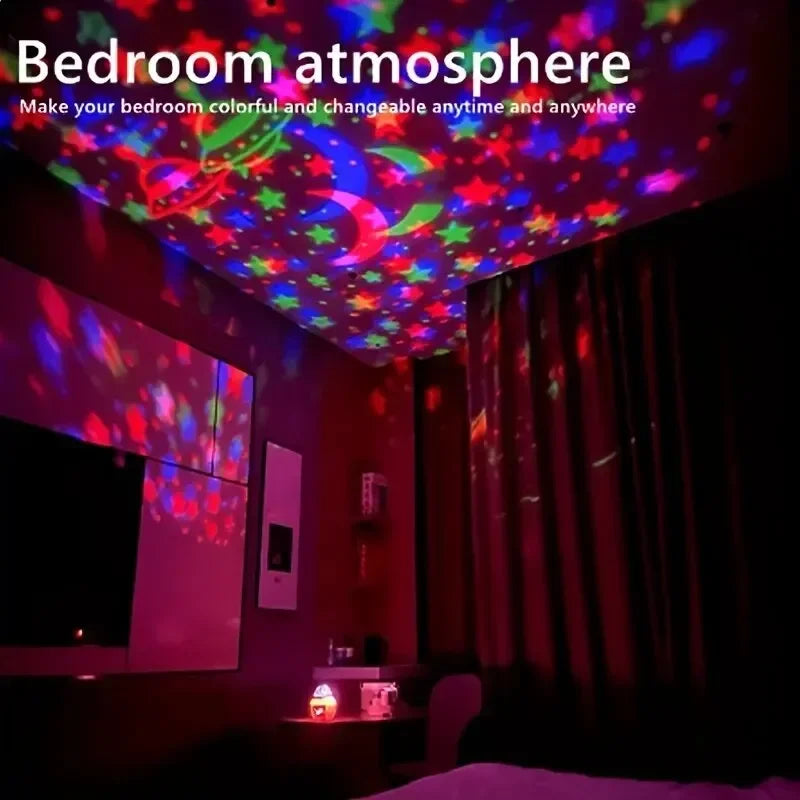 Galaxy Star Projector Night Light with RGB Magic Ball USB Lamp