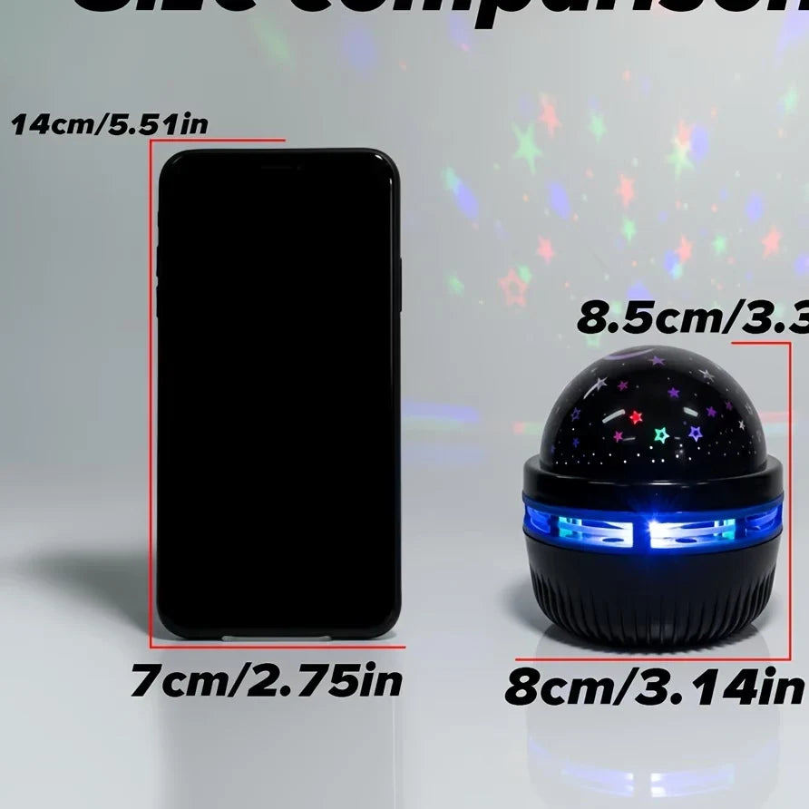 Galaxy Star Projector Night Light with RGB Magic Ball USB Lamp
